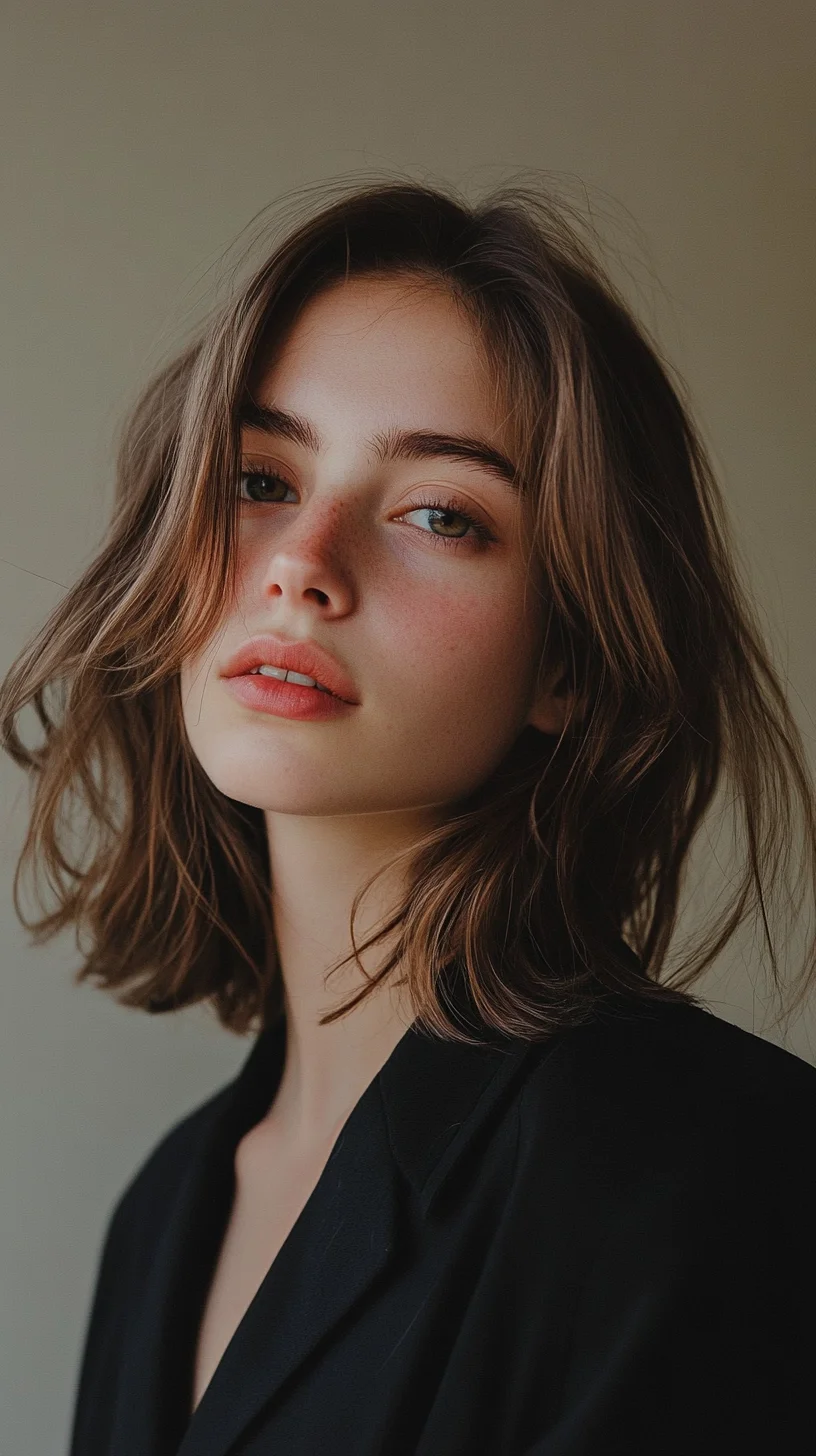 Effortlessly Chic Textured Lob: The Perfect Blend of Style and Ease