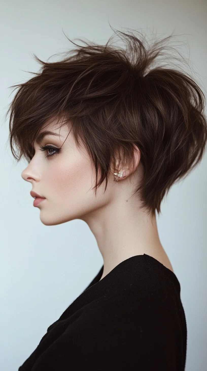 Effortlessly Chic Textured Pixie Cut: Elevate Your Style Game