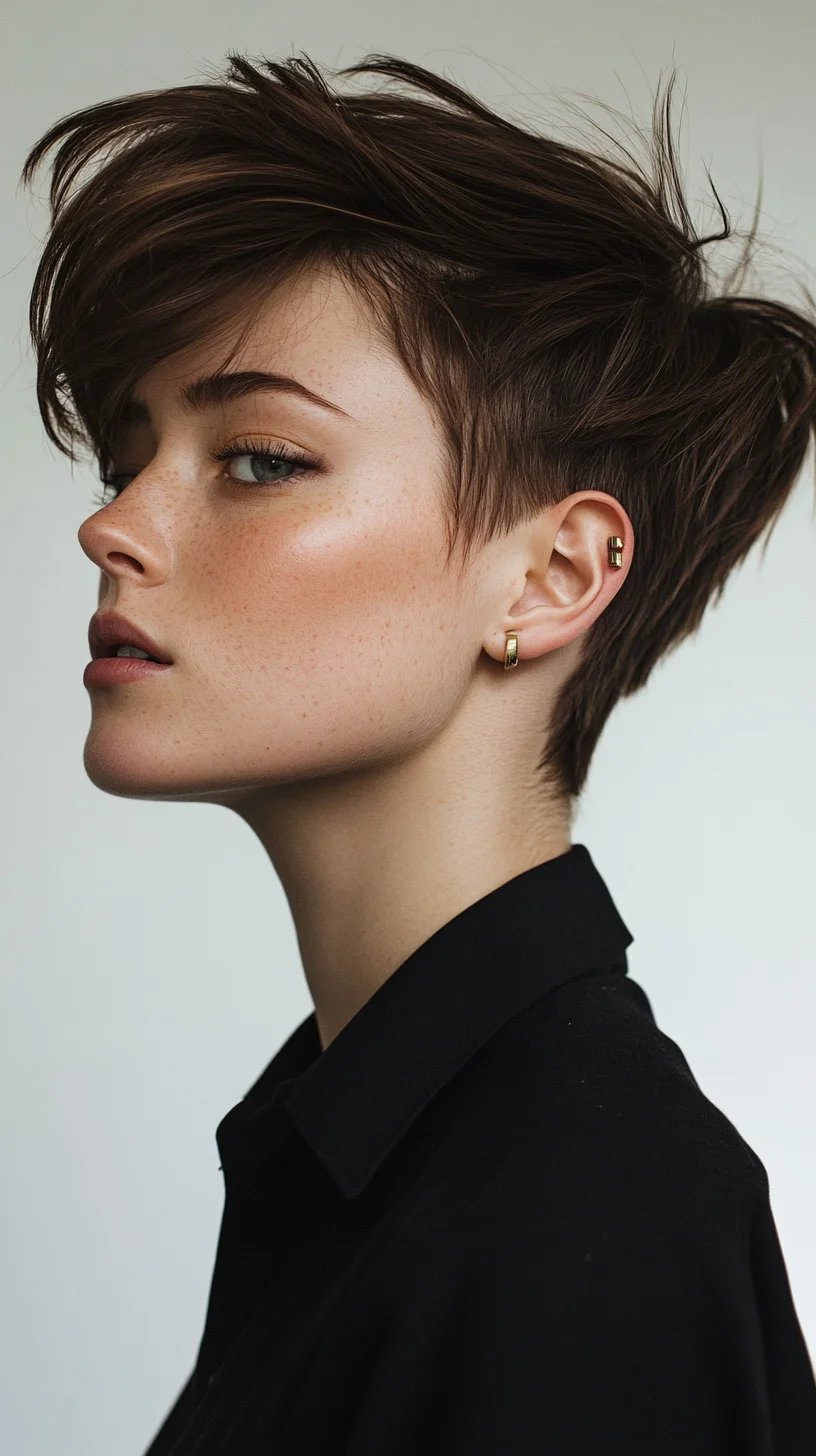 Effortlessly Chic Textured Pixie Cut for a Bold Look