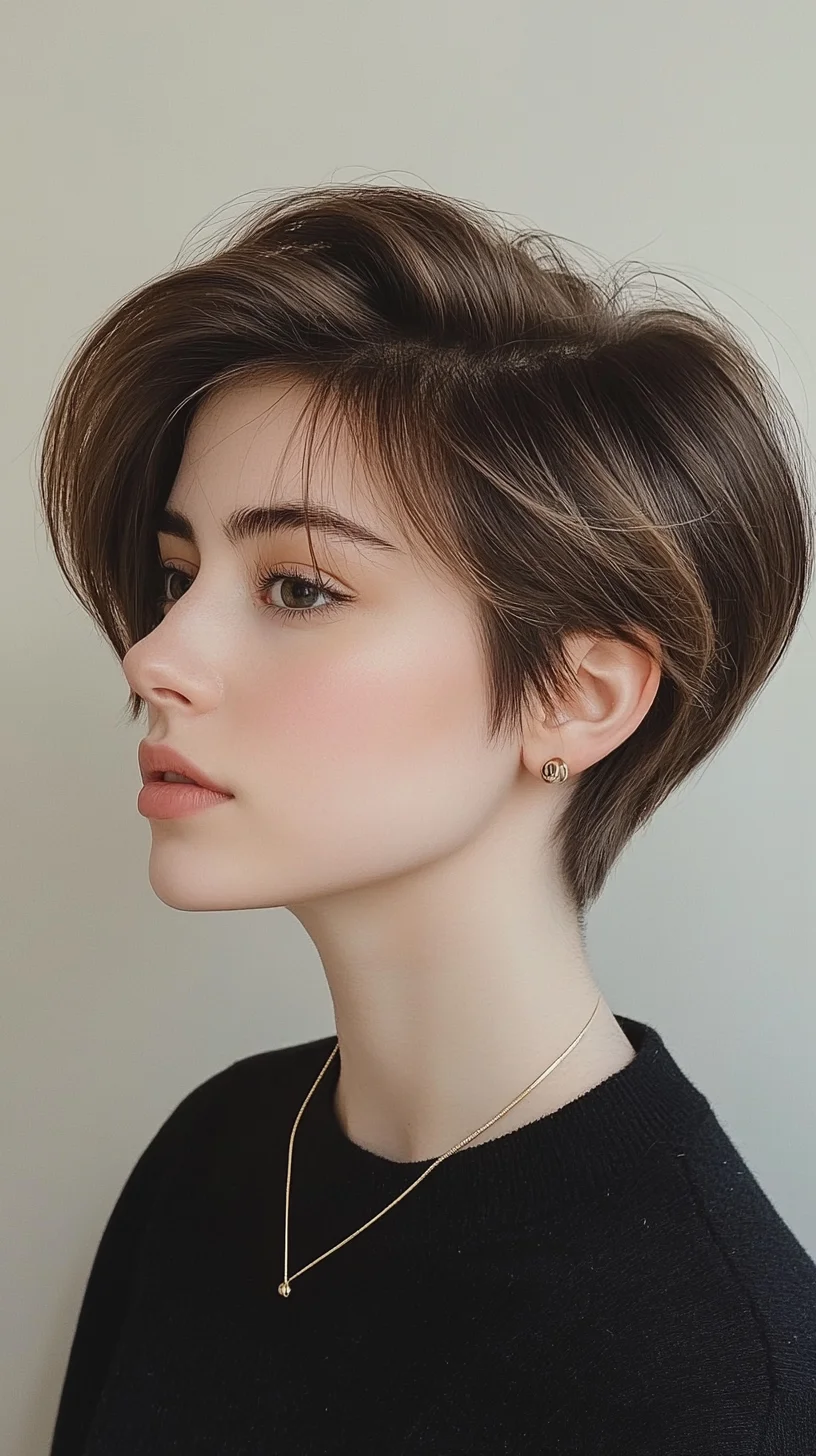 Effortlessly Chic Textured Pixie Cut for a Modern Look