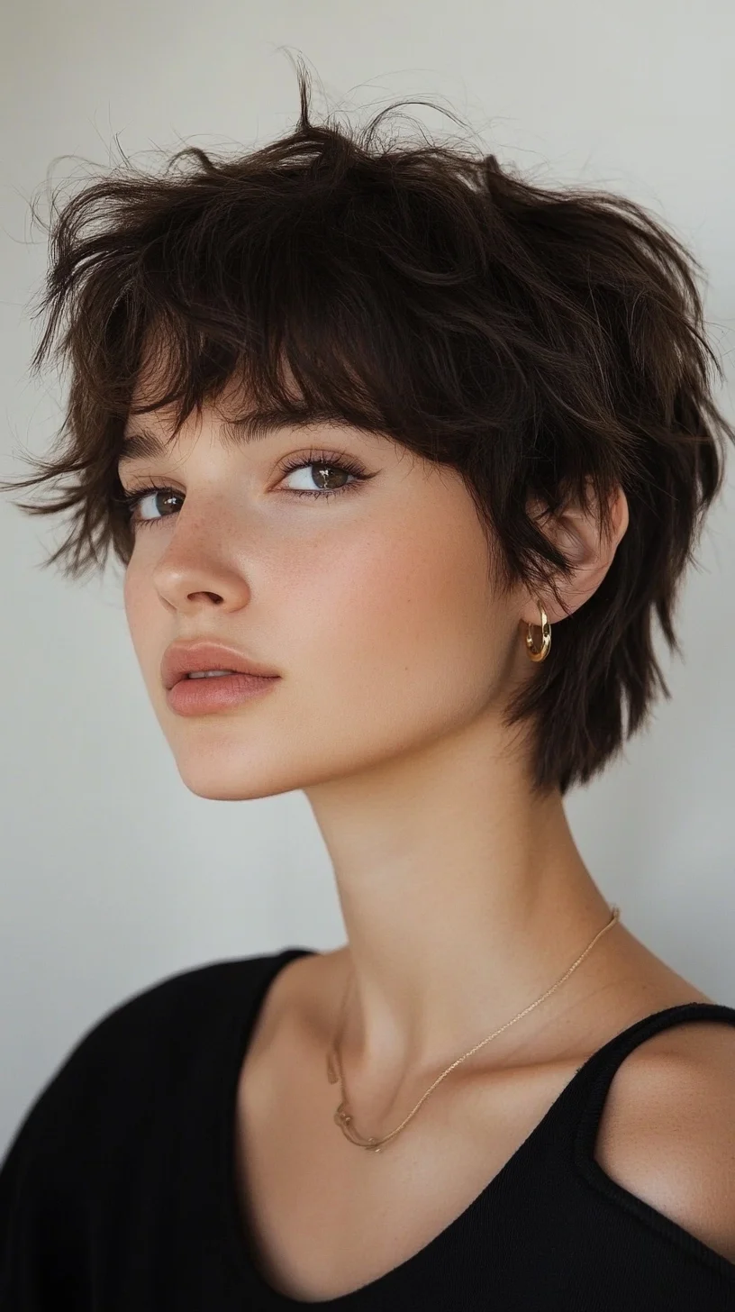 Effortlessly Chic Textured Pixie Cut for a Modern Look