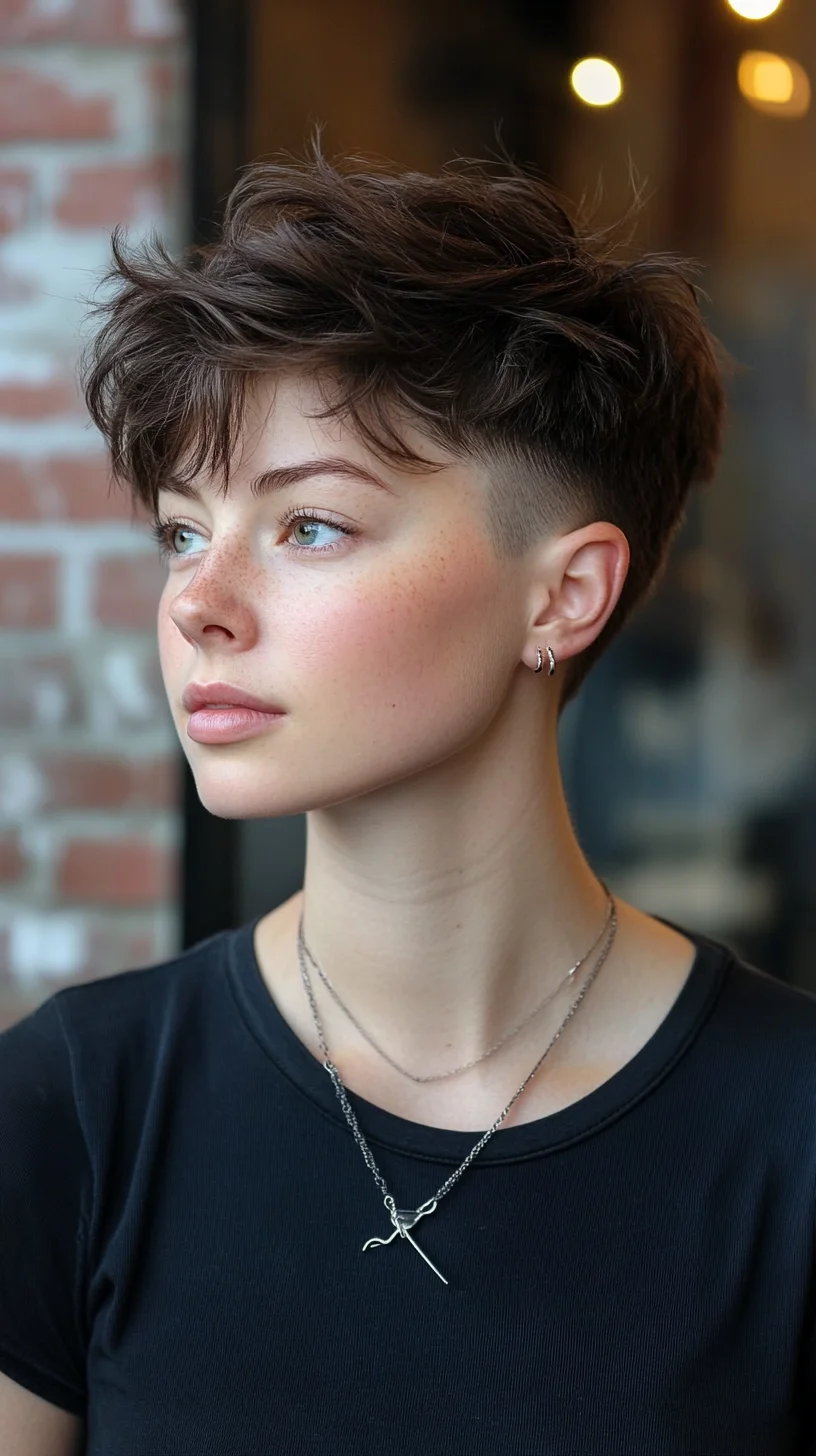 Effortlessly Chic Textured Pixie: The Perfect Blend of Edgy and Elegant