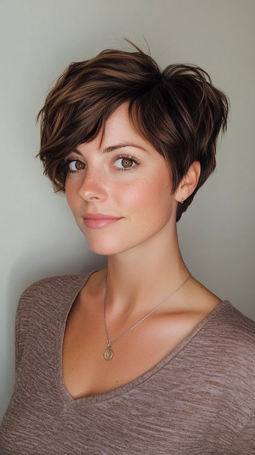 Effortlessly Chic Textured Pixie: The Perfect Blend of Elegance and Playfulness