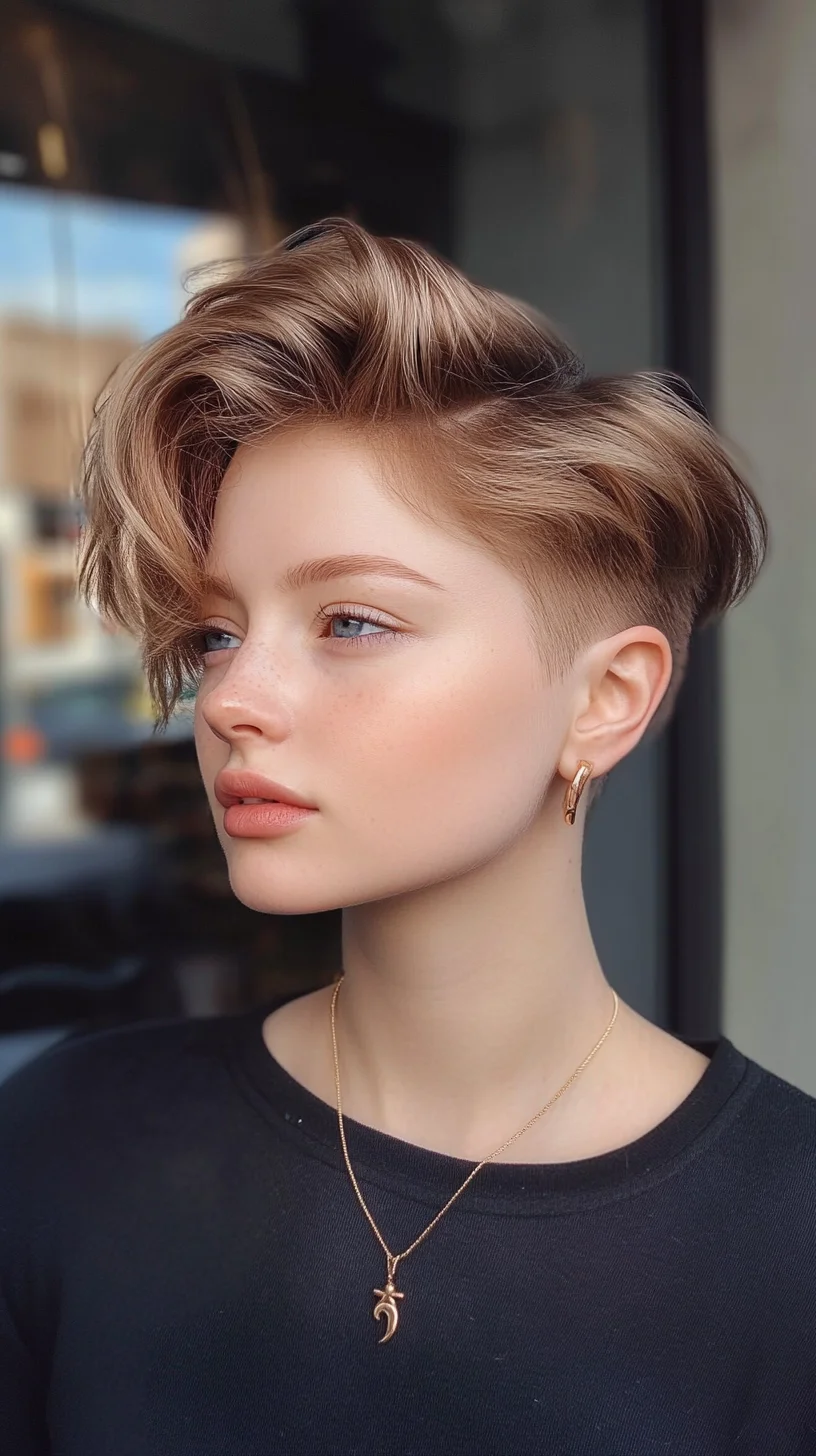 Effortlessly Chic: The Asymmetrical Textured Bob with Edgy Undercut