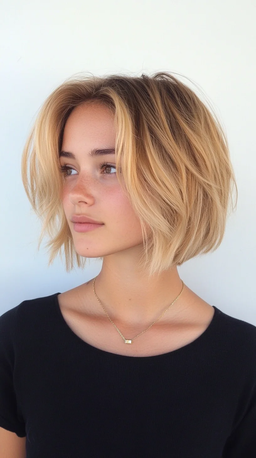 Effortlessly Chic: The Blunt Bob with Soft Layers