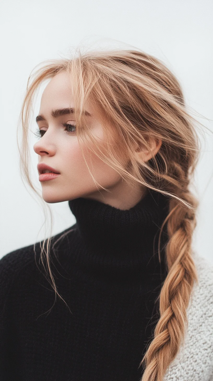 Effortlessly Chic: The Boho Braid with Soft Face-Framing Strands