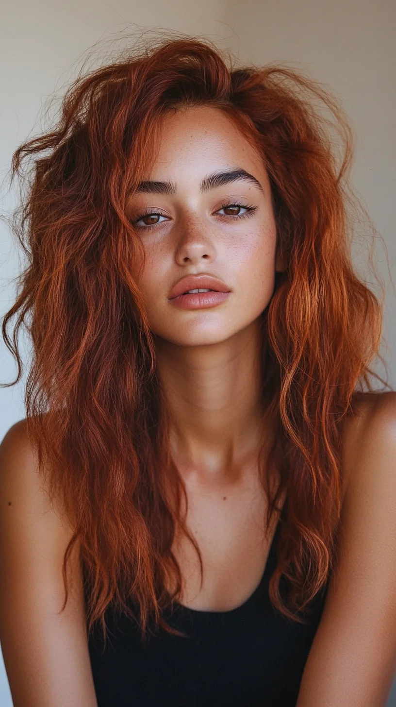 Effortlessly Chic: The Bold, Textured Copper Waves