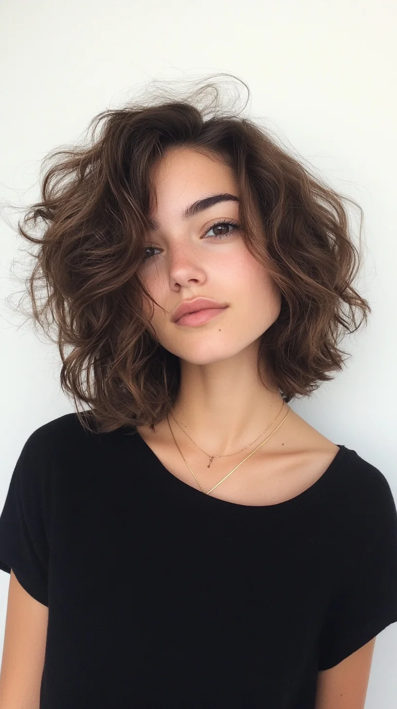 Effortlessly Chic: The Bouncy Bob with Beachy Waves