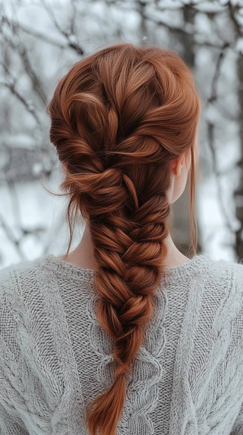 Effortlessly Chic: The Braided Updo for a Stunning Winter Look