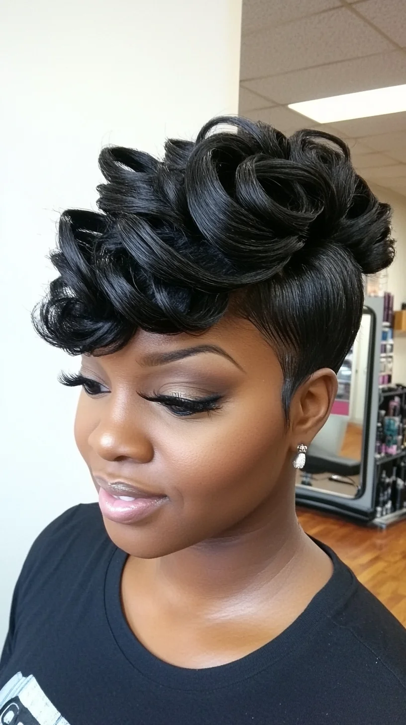 Effortlessly Chic: The Curled Pixie Perfect for Glamorous Occasions