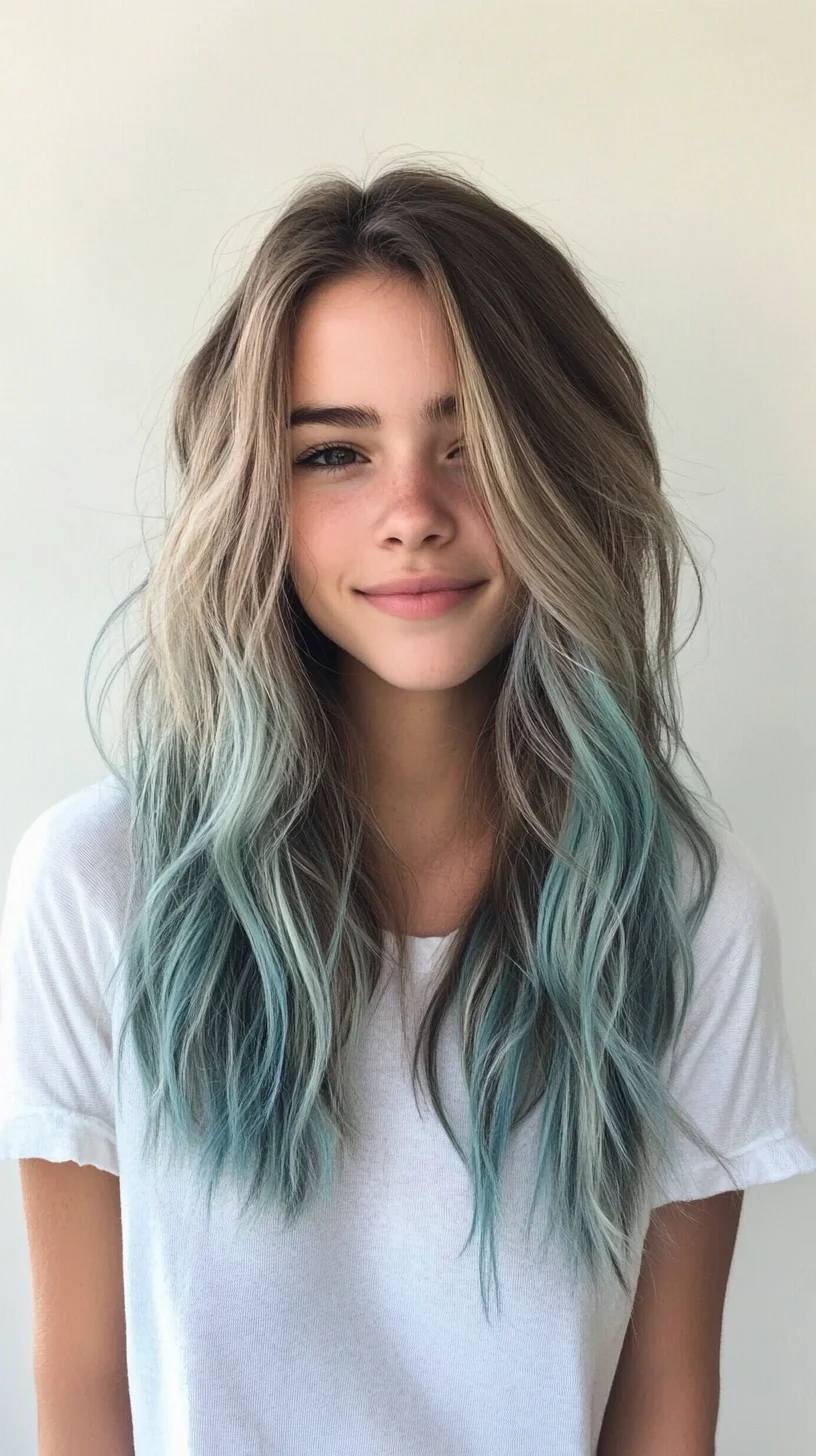 Effortlessly Chic: The Dreamy Beachy Waves with a Splash of Color