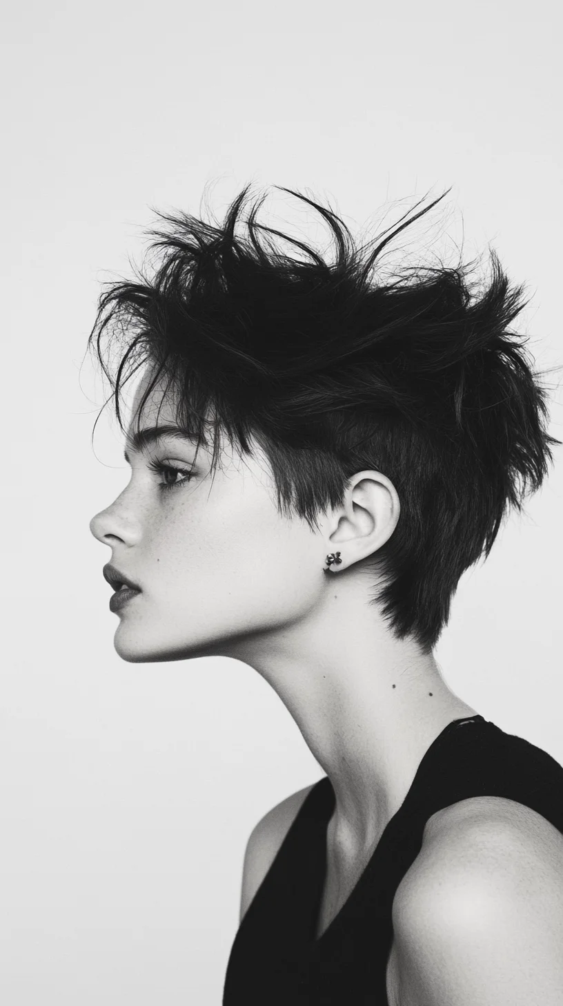 Effortlessly Chic: The Edgy, Textured Pixie Cut