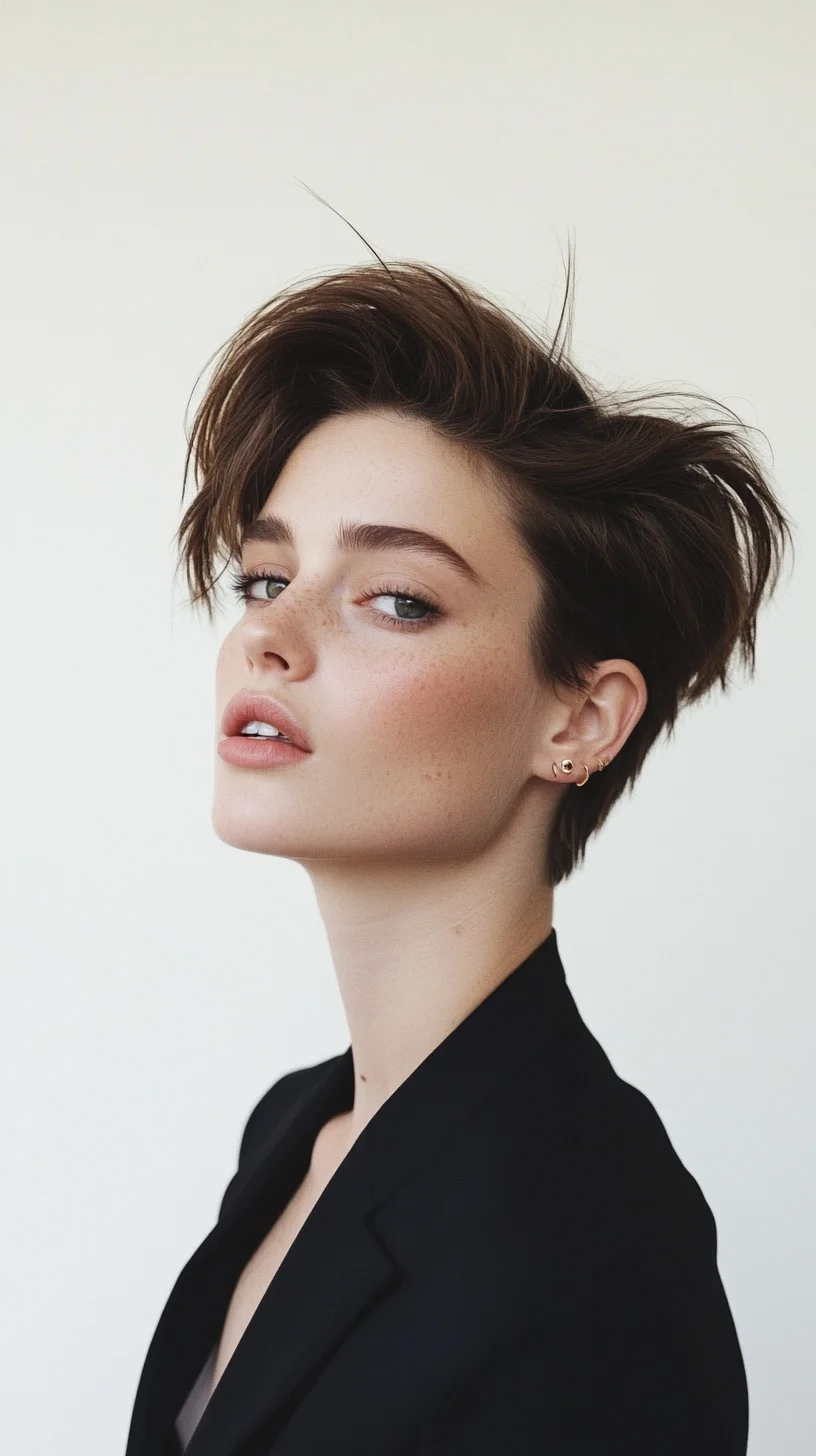 Effortlessly Chic: The Edgy Textured Pixie Cut