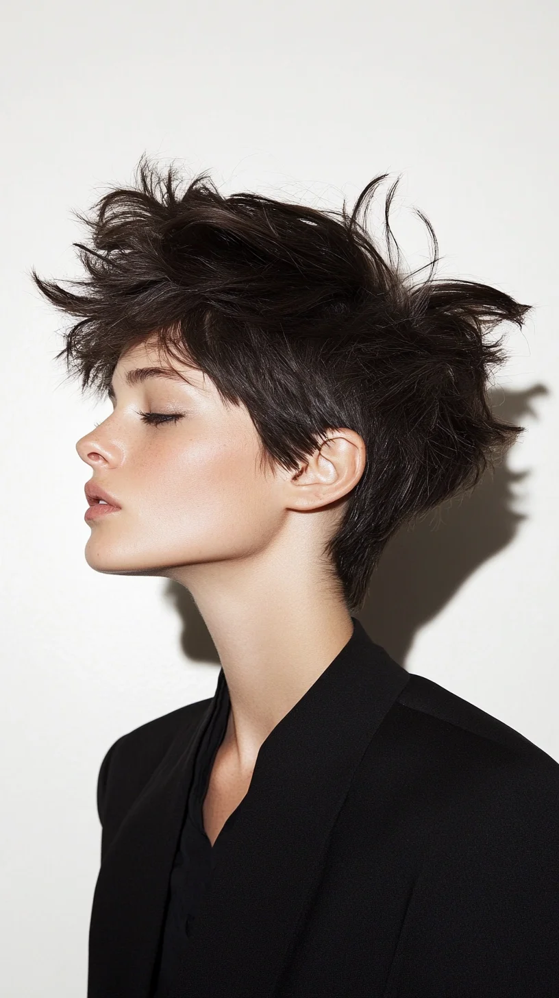 Effortlessly Chic: The Edgy Textured Pixie Cut