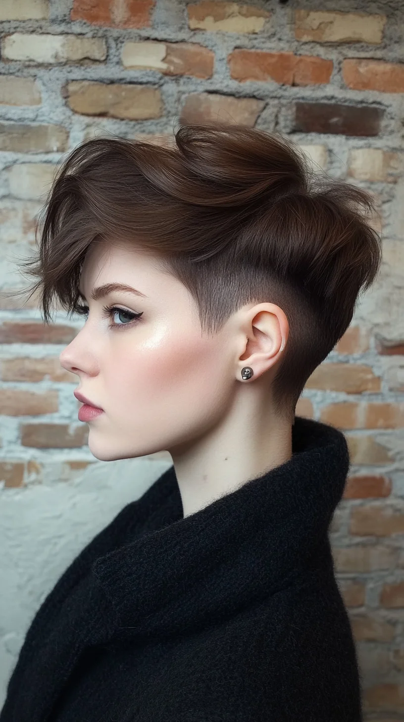 Effortlessly Chic: The Edgy Textured Pixie with Undercut