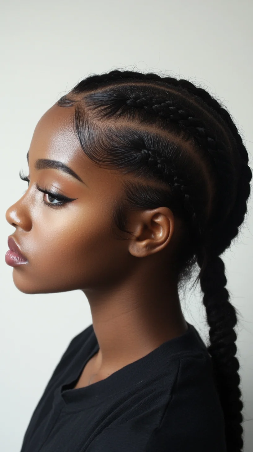 Effortlessly Chic: The Elegance of Braided Ponytails