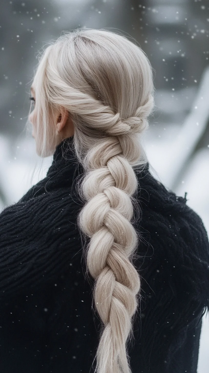 Effortlessly Chic: The Elegant Snowy Braid for Every Occasion