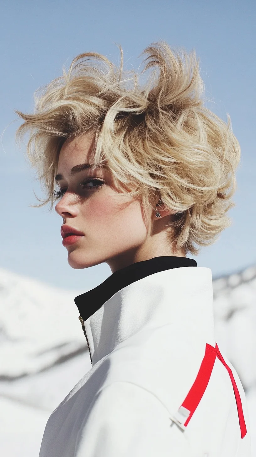 Effortlessly Chic: The Fluffy Textured Pixie for a Bold Look