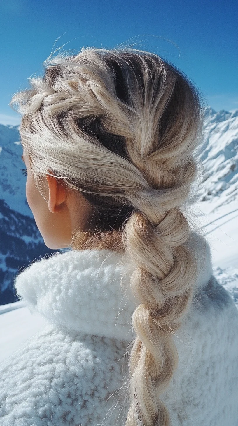 Effortlessly Chic: The Intricate Braided Crown for Any Winter Adventure