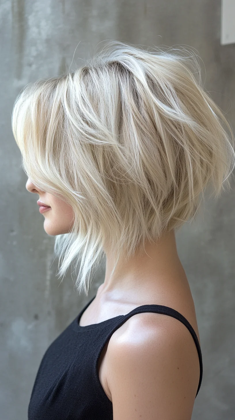 Effortlessly Chic: The Layered Textured Bob for a Modern Look