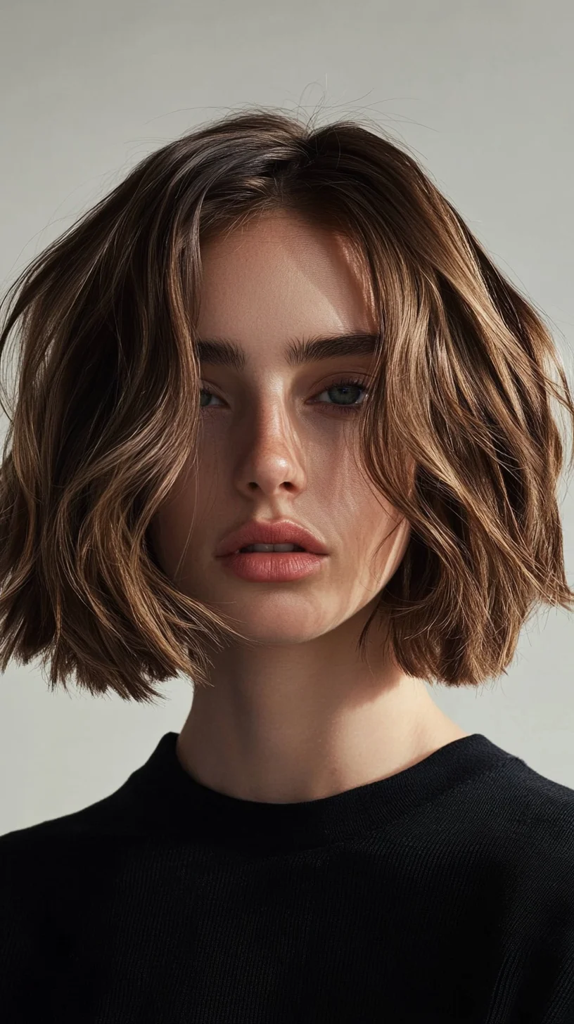 Effortlessly Chic: The Lob with Soft Waves for a Fresh, Modern Look