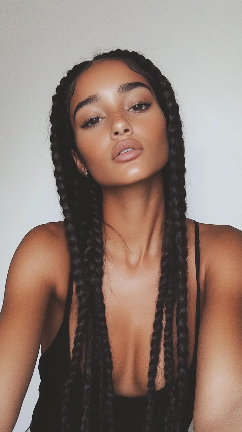 Effortlessly Chic: The Long Braided Beauty