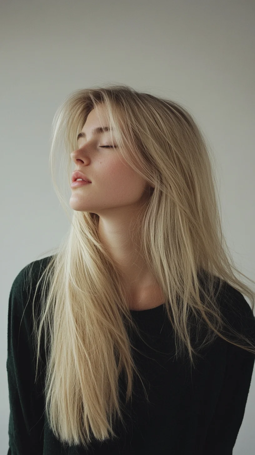 Effortlessly Chic: The Long, Flowing Blonde Mane