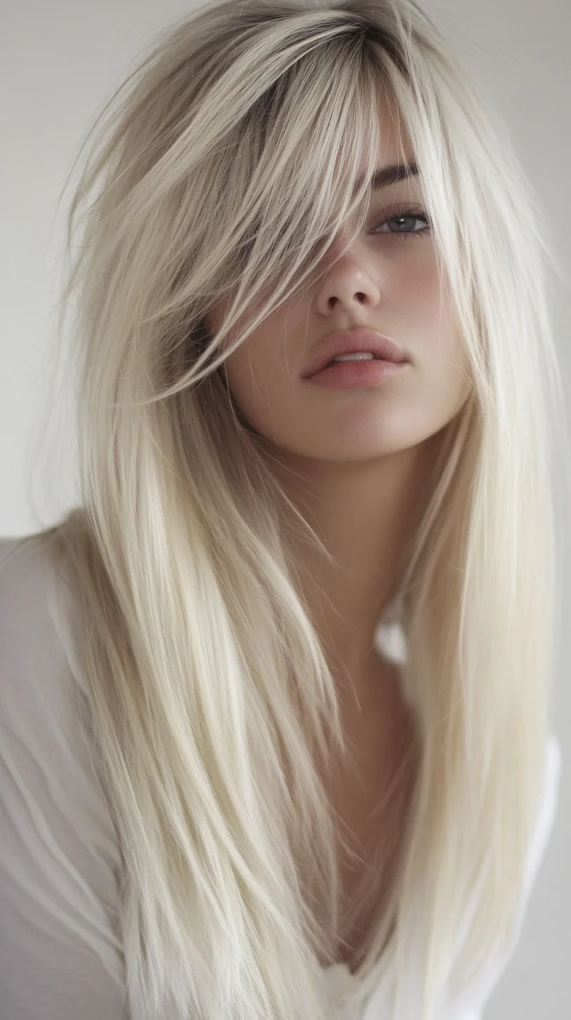 Effortlessly Chic: The Long, Layered Blonde Lob