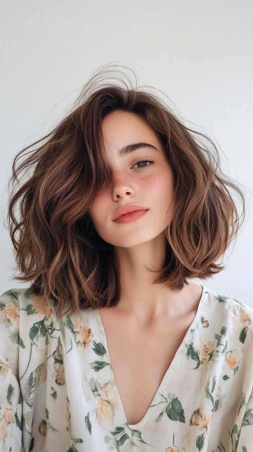 Effortlessly Chic: The Loose Shaggy Bob