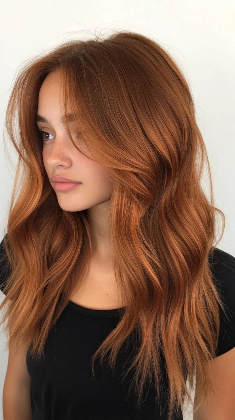 Effortlessly Chic: The Luscious Copper Waves