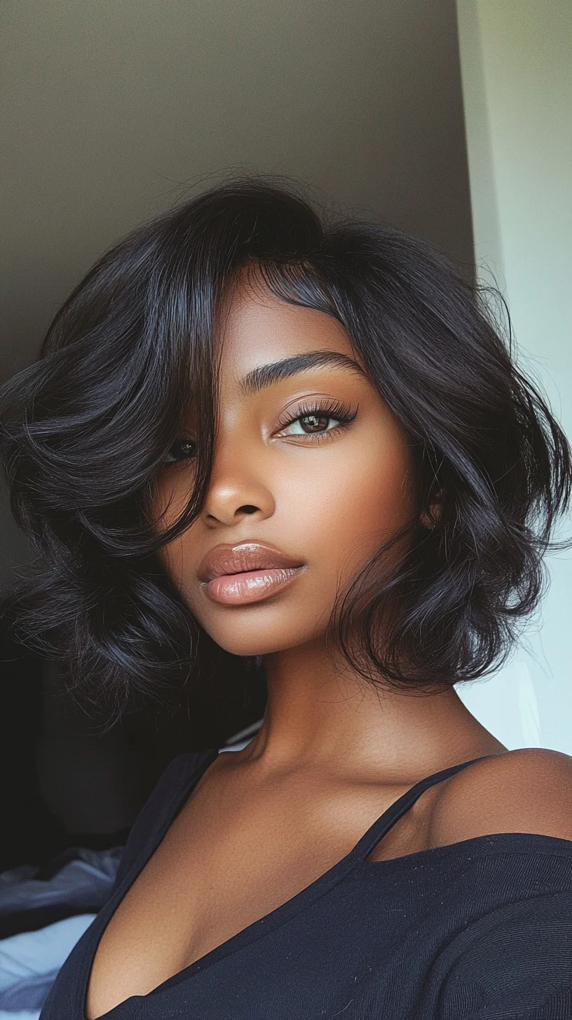 Effortlessly Chic: The Luscious Layered Lob with Soft Waves