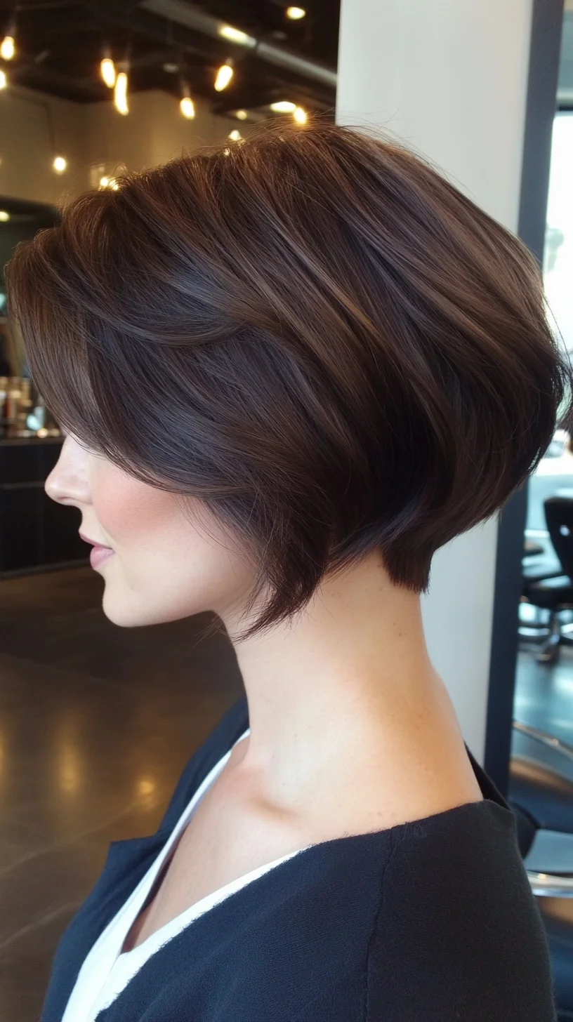 Effortlessly Chic: The Modern A-Line Bob for a Stylish Edge