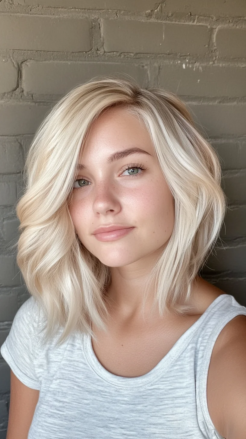 Effortlessly Chic: The Modern Beach Wave Lob for a Fresh Look