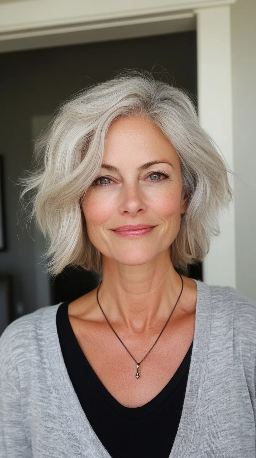 Effortlessly Chic: The Modern Grey Bob