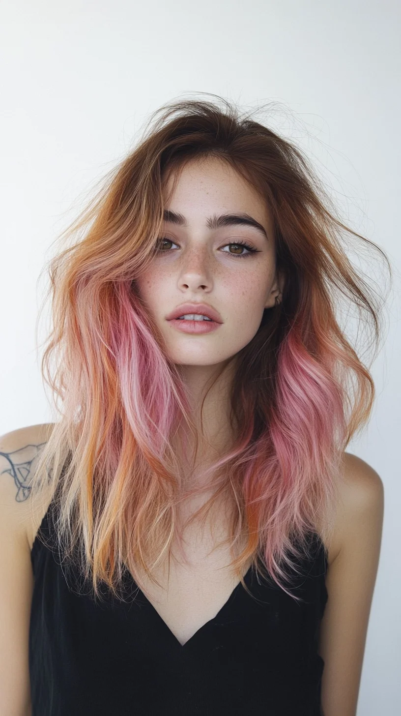 Effortlessly Chic: The Modern Ombre Waves with a Playful Twist