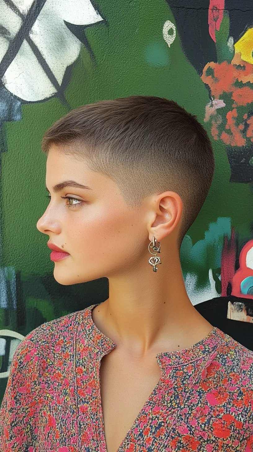 Effortlessly Chic: The Modern Pixie Cut with a Bold Fade