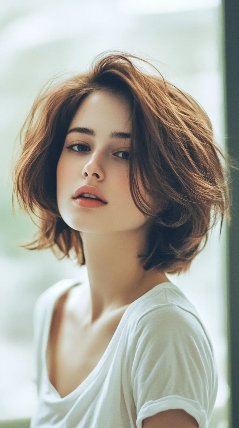 Effortlessly Chic: The Modern Shaggy Bob for a Carefree Vibe