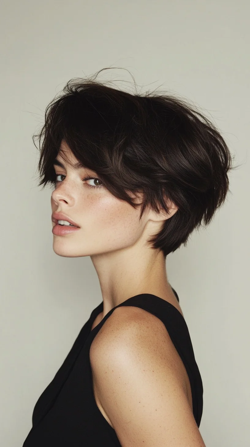 Effortlessly Chic: The Modern Shaggy Pixie Cut