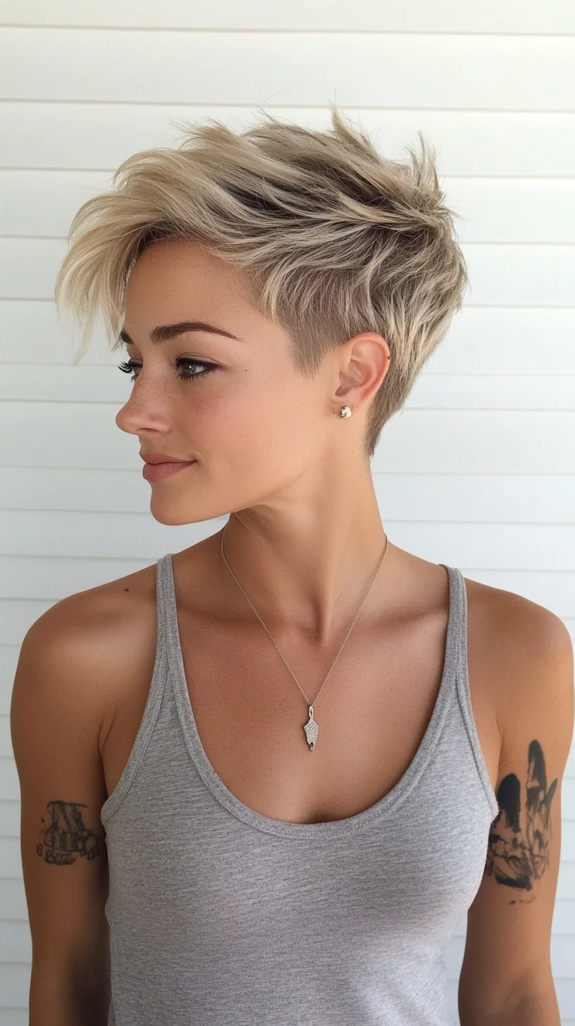 Effortlessly Chic: The Modern Short Pixie with Volume