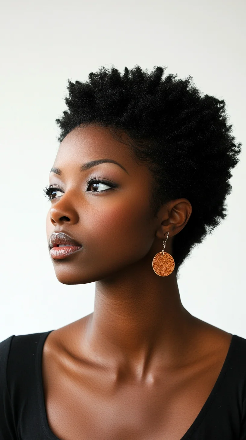 Effortlessly Chic: The Modern Textured Afro