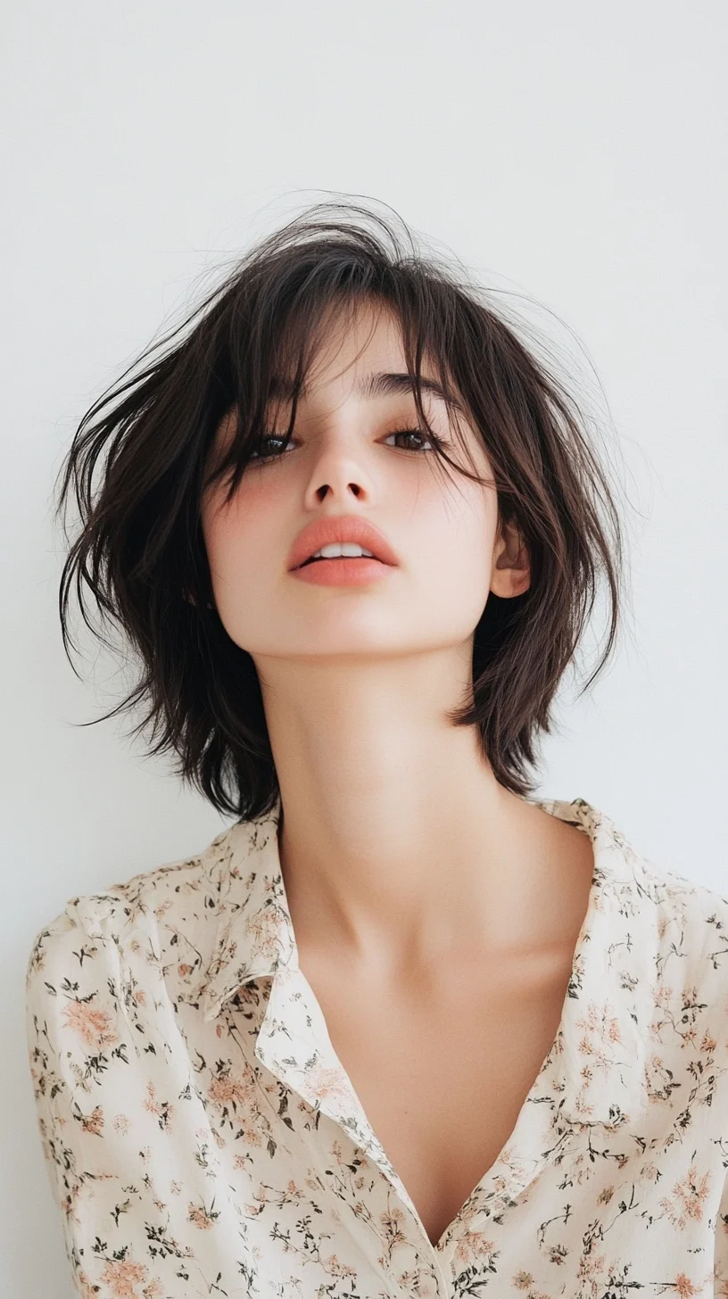 Effortlessly Chic: The Modern Textured Bob