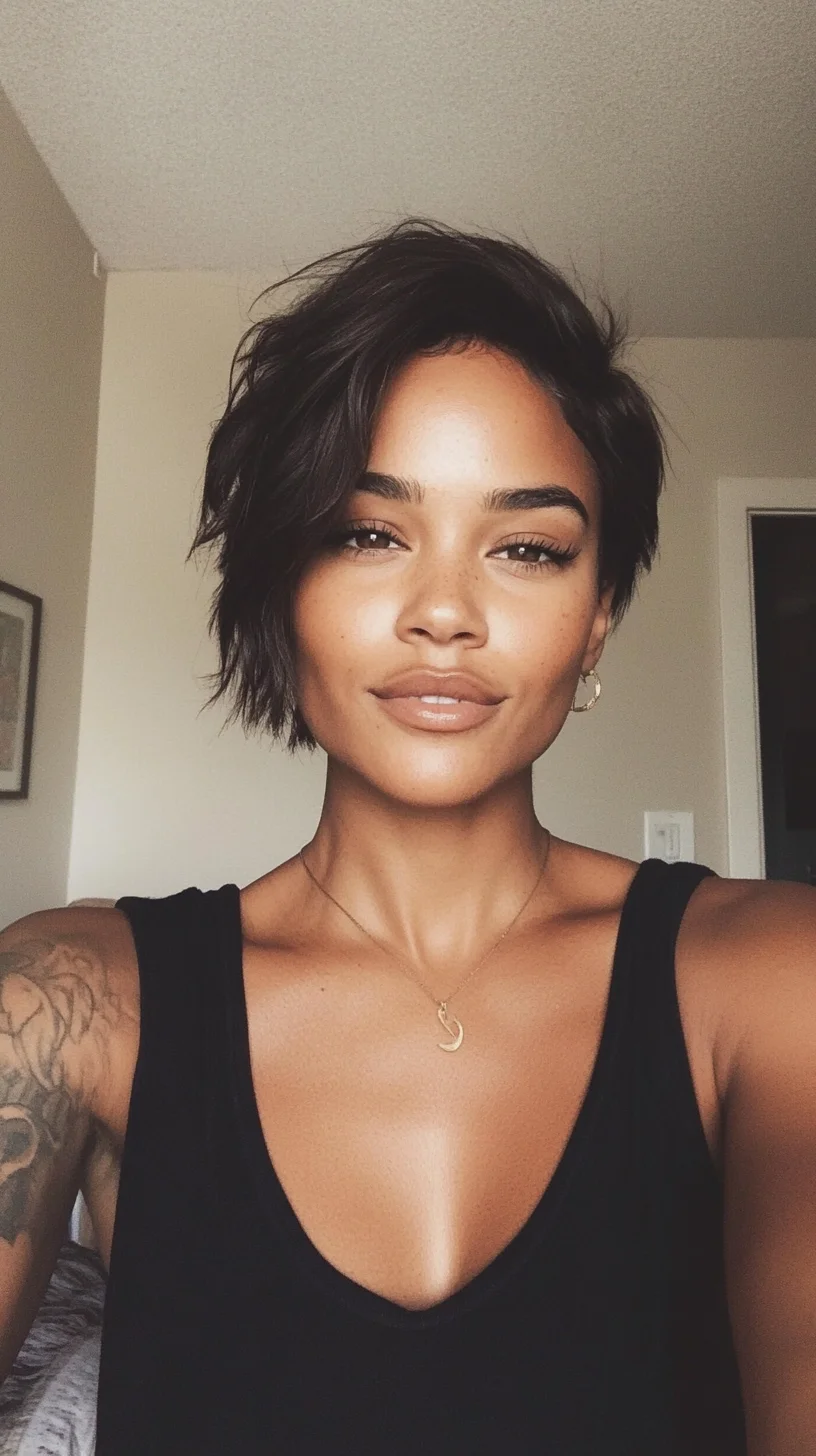 Effortlessly Chic: The Modern Textured Bob