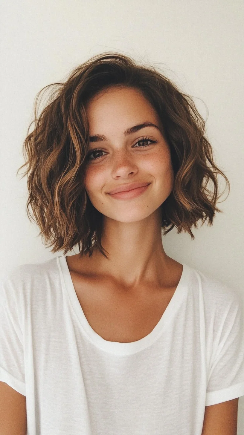 Effortlessly Chic: The Modern Textured Bob