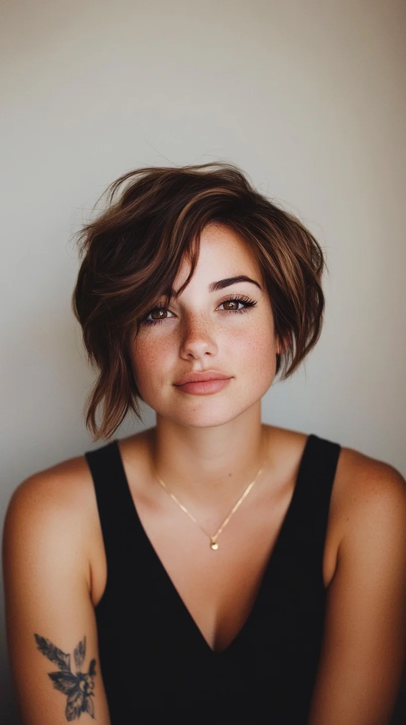 Effortlessly Chic: The Modern Textured Bob