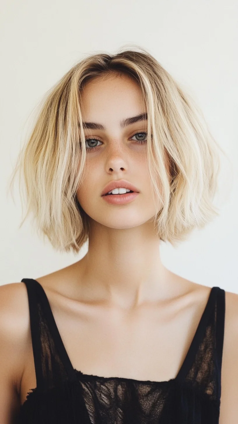 Effortlessly Chic: The Modern Textured Bob