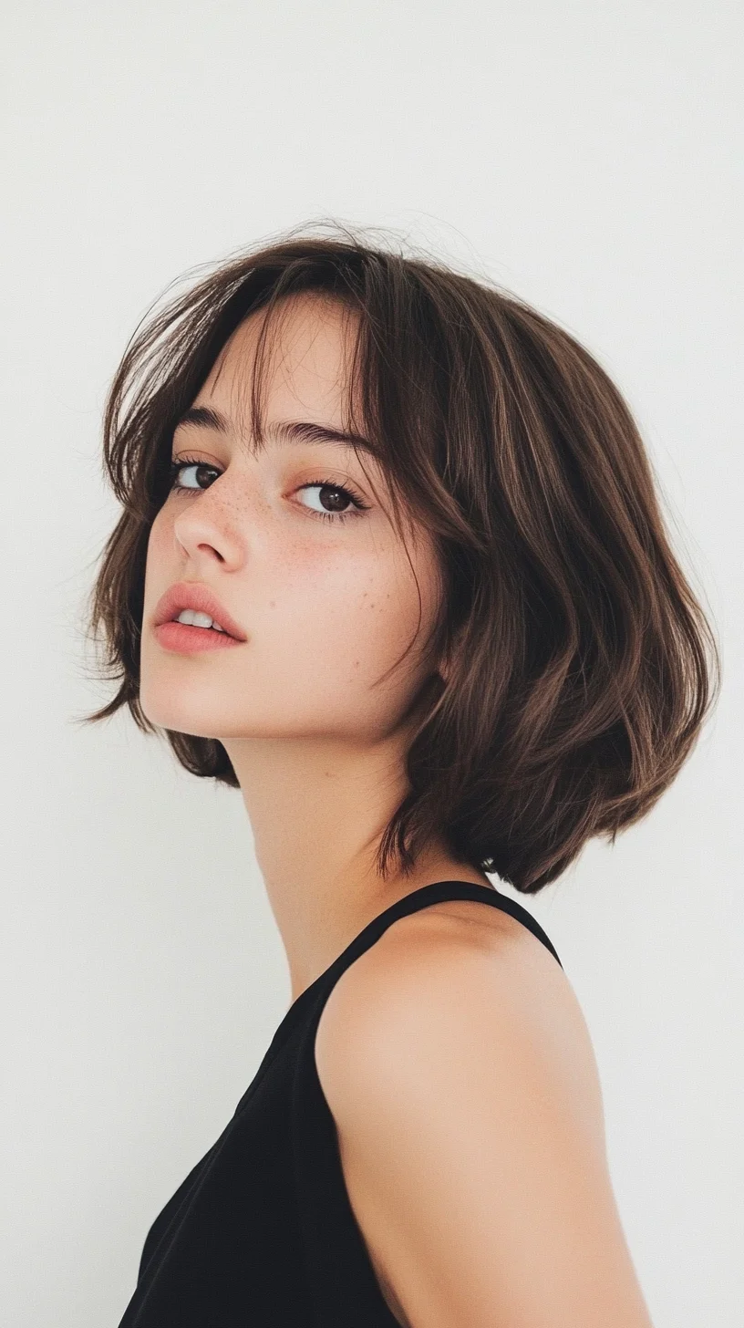 Effortlessly Chic: The Modern Textured Bob