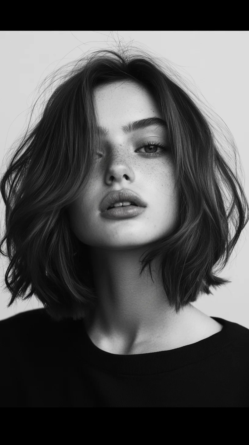 Effortlessly Chic: The Modern Textured Bob