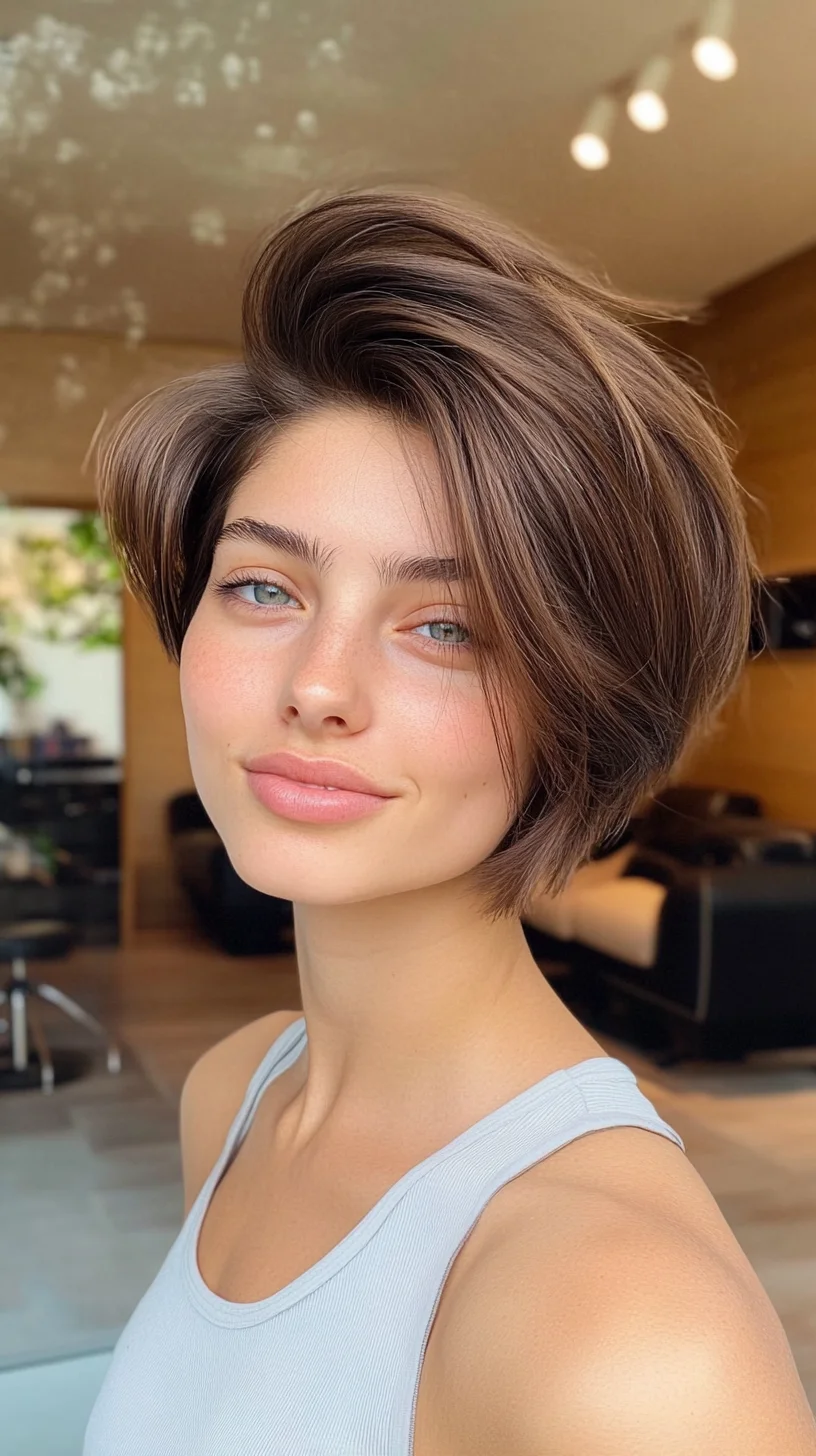 Effortlessly Chic: The Modern Textured Bob for a Stylish Look