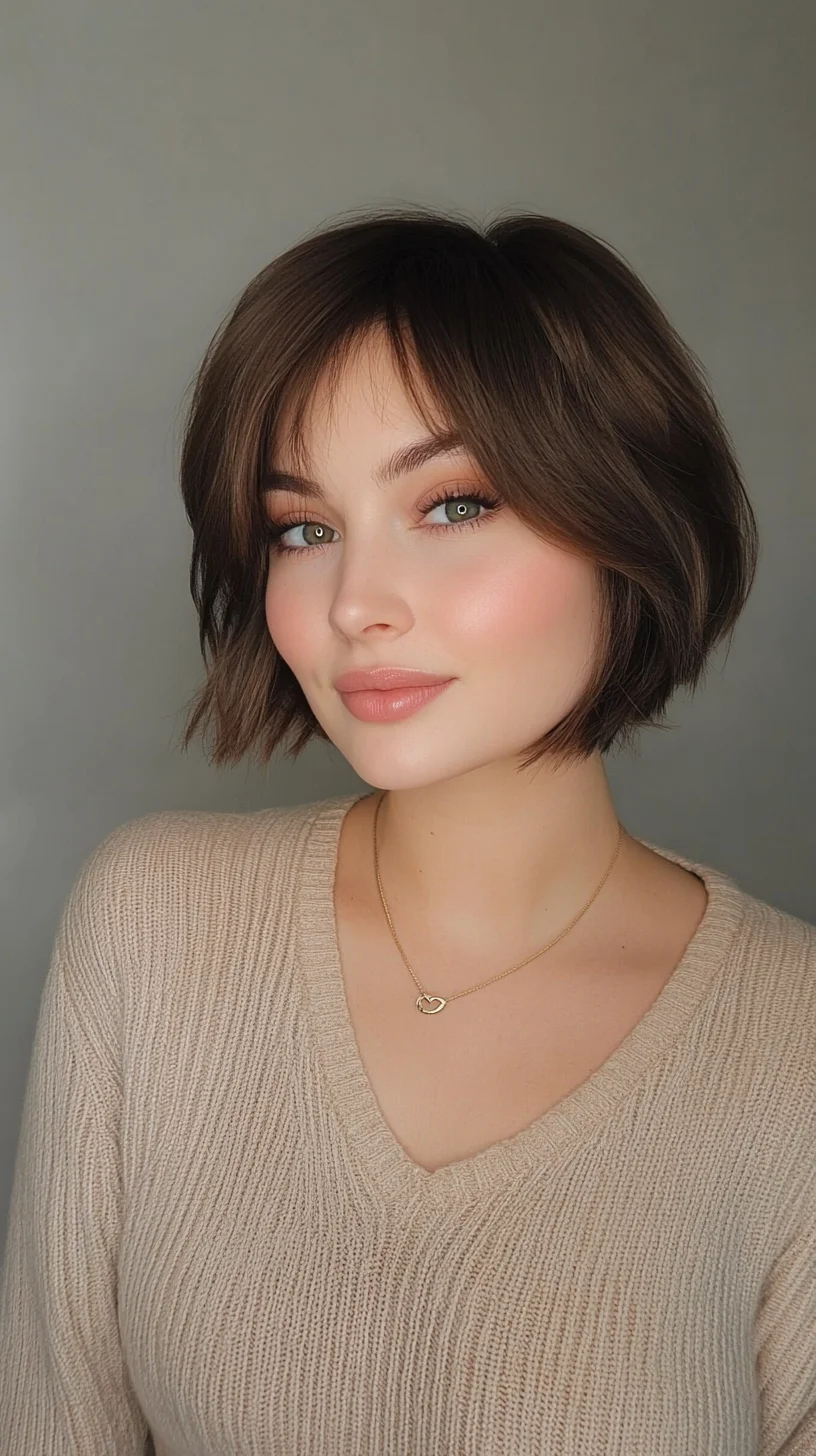 Effortlessly Chic: The Modern Textured Bob That Flatters Every Face Shape