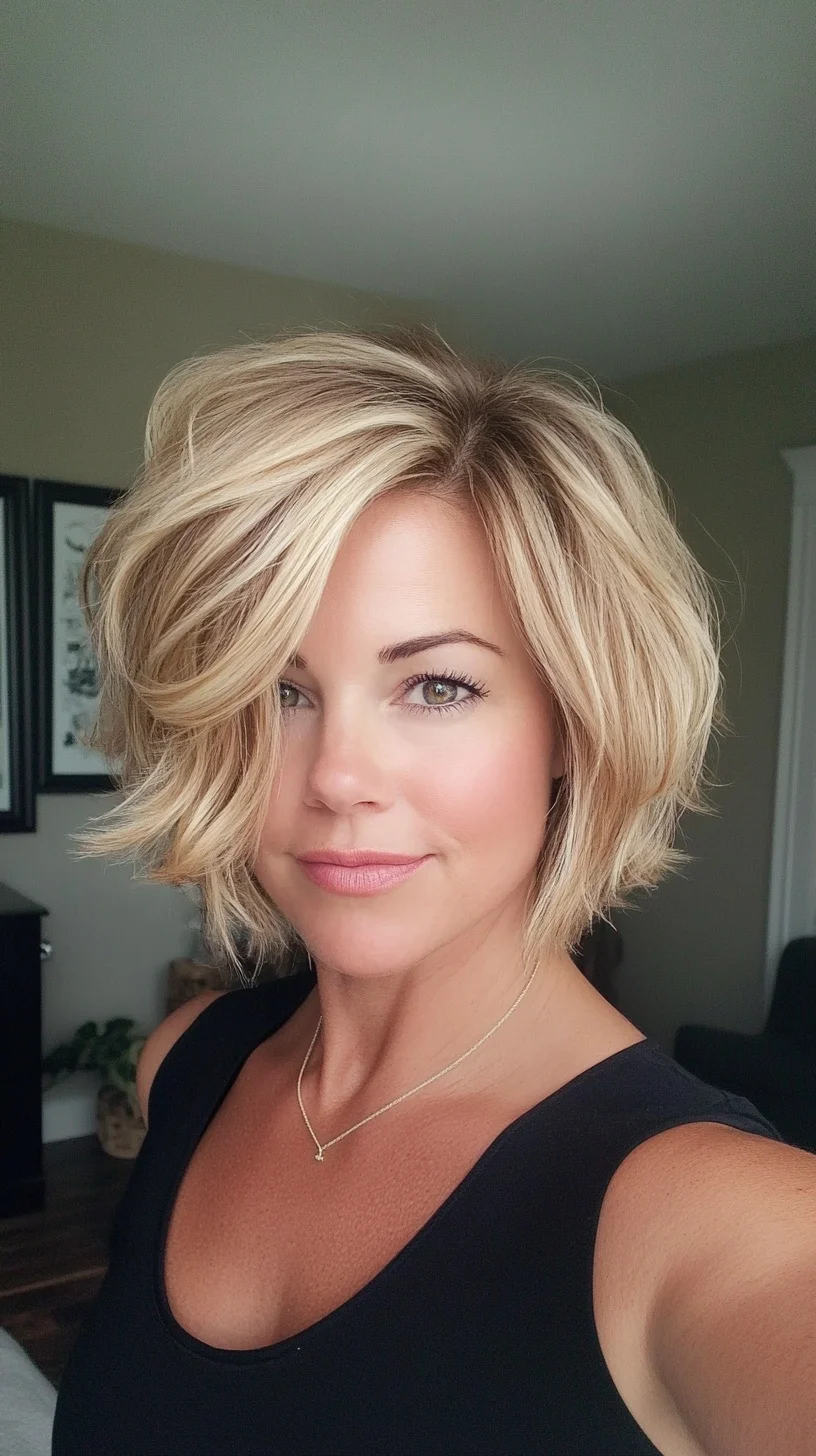 Effortlessly Chic: The Modern Textured Bob